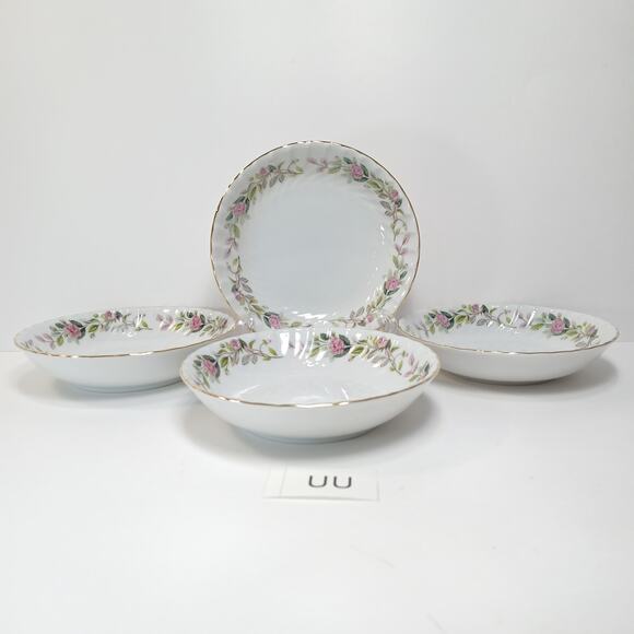 Four Fruit Dessert Bowls Regency Rose 2345 Creative Fine China Replacement [UU] - Picture 2 of 7